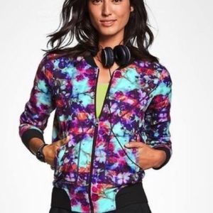Multi Color Floral Athlete Jacket